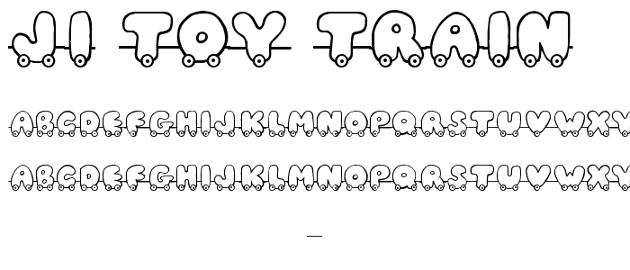 JI Toy Train font